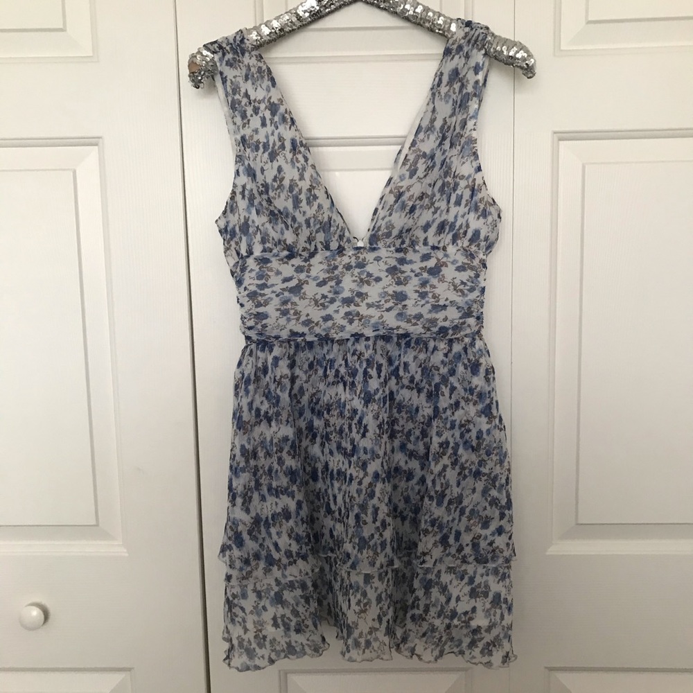 Majorelle Blue and White Mini Dress M